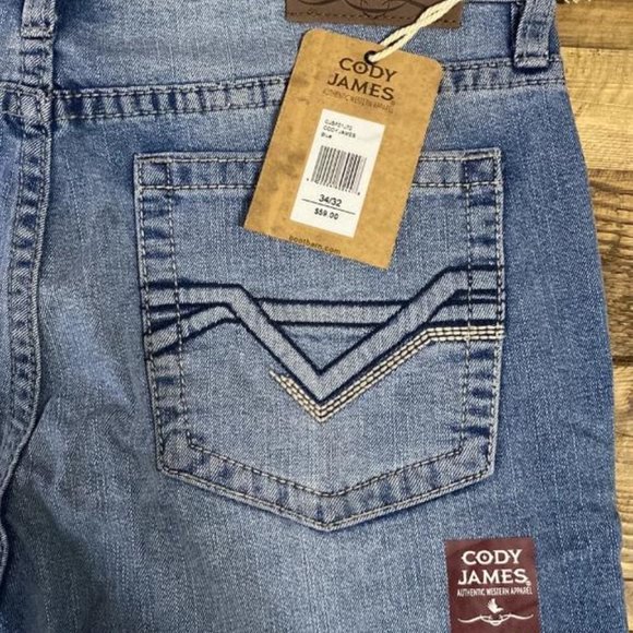 Cody James Men’s Slim Boot Denim Jeans - Picture 4 of 4